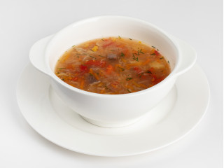 Щи со свежей капустой и говядиной